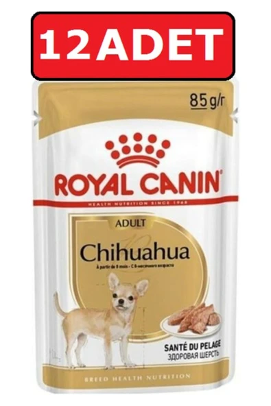 Royal Canin Chihuahua Yaş Köpek Maması 12 Adet 85 gr Konserve Pouch ürün görseli 1