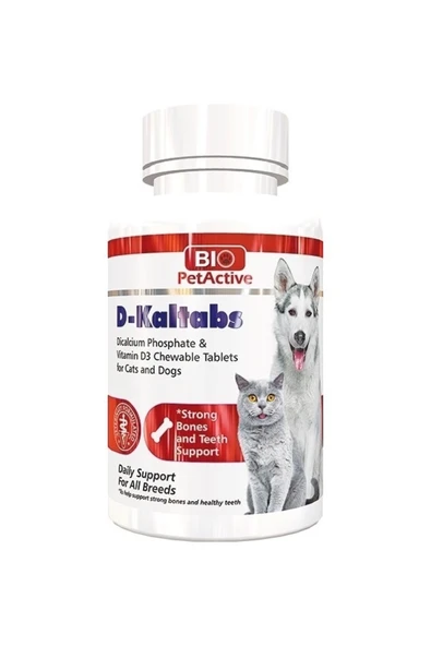 Sempati Natural Bio Pet Active D-kaltabs Kedi Ve Köpekler Için Kalsiyum Tablet 84 Tb ürün görseli 1