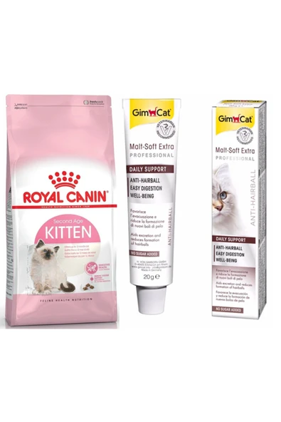 Royal Canin Kitten Yavru Kedi Maması 2 Kg + Gimcat Kedi Maltı 20 Gr (original) ürün görseli 1