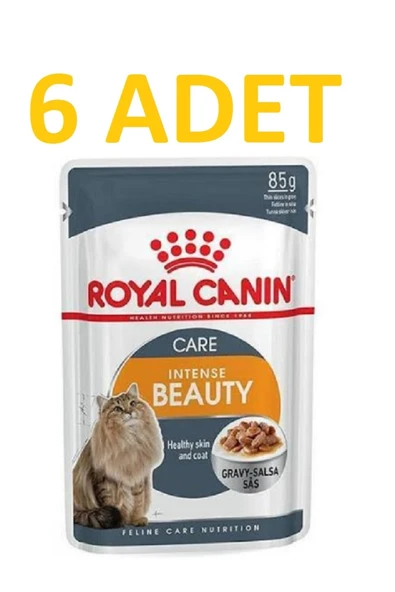 Royal Canin Intense Beauty Pouch Gravy Yaş Kedi Maması 85 Gr X 6 Adet ürün görseli 1