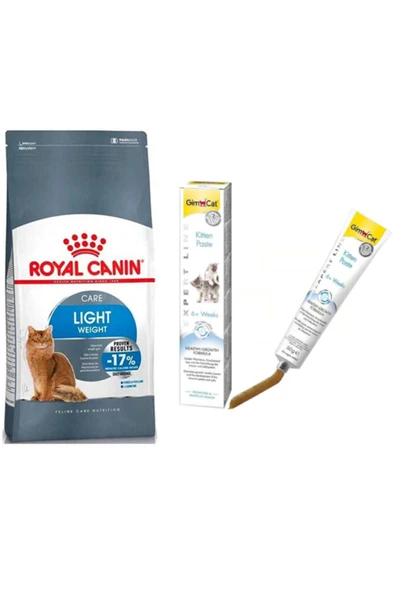 Royal Canin Light Diyet Kedi Maması 1,5 Kg + Gimcat Kitten Paste (original) ürün görseli 1
