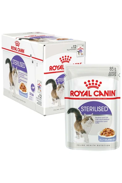 Royal Canin Sterilised Jelly Kısır Kedi Yaş Maması 85 gr x 12 adet ürün görseli 1