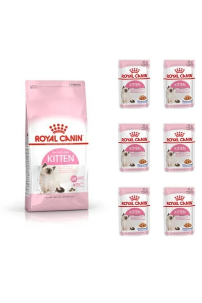 Royal Canin Kitten 2 Kg. + 6 Adet Kitten Yaş Mama ürün görseli 1