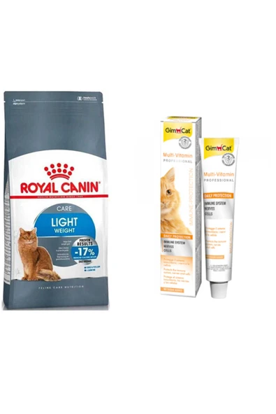 Royal Canin Light Diyet Kedi Maması 1,5 Kg + Gimcat Multivitamin 20 Gr (original) ürün görseli 1