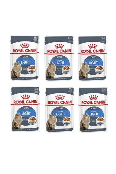 Royal Canin Gravy Ultra Light Kedi Yaş Mama 85 Gr. X 6 Adet ürün görseli 1