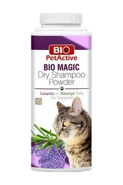 EVCİLPATİPETSHOP Bio PetActive Biberiye ve Lavanta Özlü Kuru Kedi Şampuanı 150 G ürün görseli 1