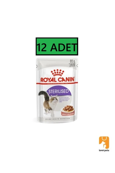 Royal Canin Gravy Sterilised Kısırlaştırılmış Yaş Kedi Maması 85 Gr X 12 Adet ürün görseli 1