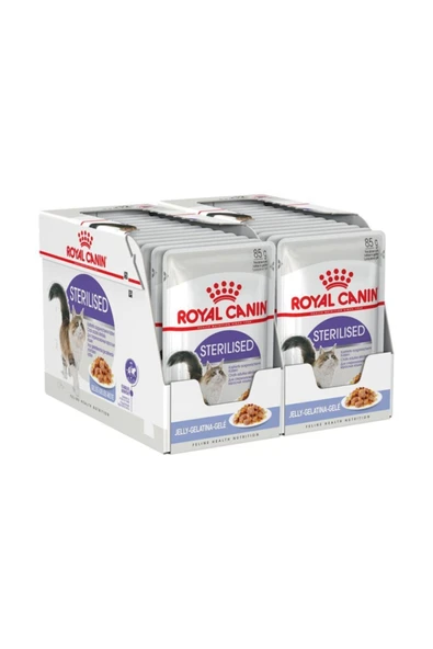 Royal Canin Sterilised Jelly Kısırlaştırılmış Kedi Yaş Maması 85 gr 24 Adet ürün görseli 1