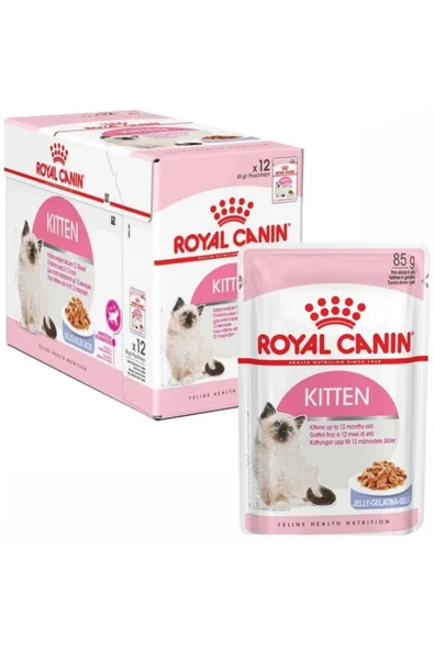 Royal Canin Kitten Jelly Kedi Yaş Maması 85 gr. 12 adet ürün görseli 1
