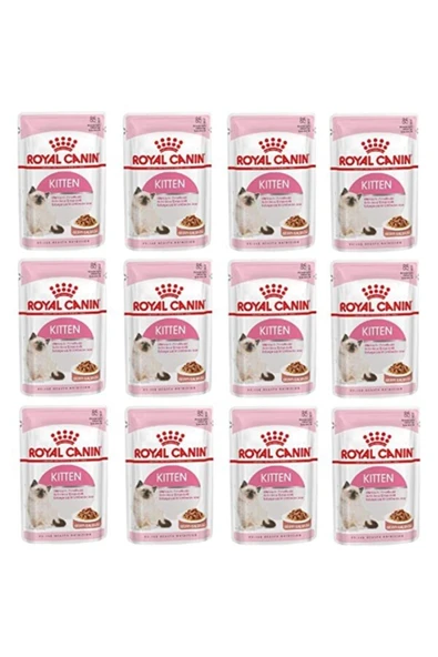 Royal Canin Kitten Gravy Pouch Yavru Kedi Maması 85 gr 12 Adet ürün görseli 1