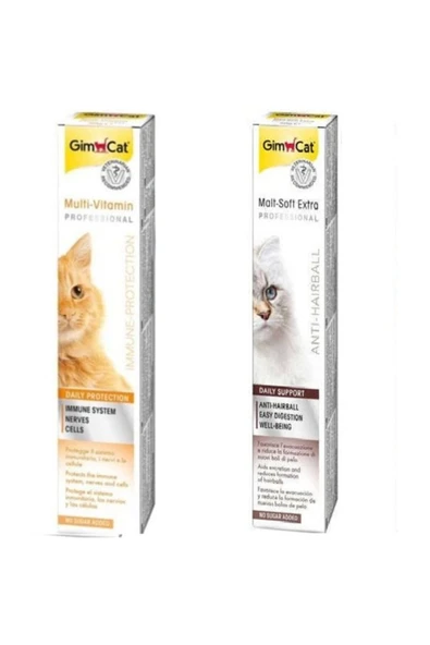 Gimcat Malt-soft-extra Tüy Yumağı Kontrol Maltı - Multivitamin 12 Paste  20 Gr  Eko 2 Li Paket ürün görseli 1