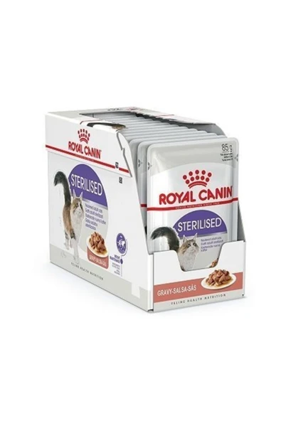 Royal Canin Gravy Sterilised Kisirlaştirilmiş Kediler Için Konserve 85 Grx12 Adet ürün görseli 1