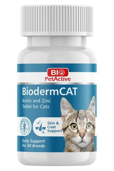 Furlo Bio Pet Active Biodermcat Tüy Dökülmesini Azaltan Kedi Vitamini 100 Tablet 30GR ürün görseli 1