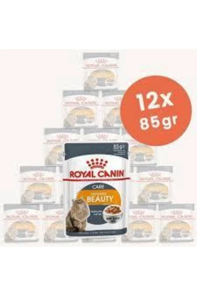 Royal Canin Intense Beauty Jelly Pouch Kedi Maması 85 gr X 12 Adet ürün görseli 1