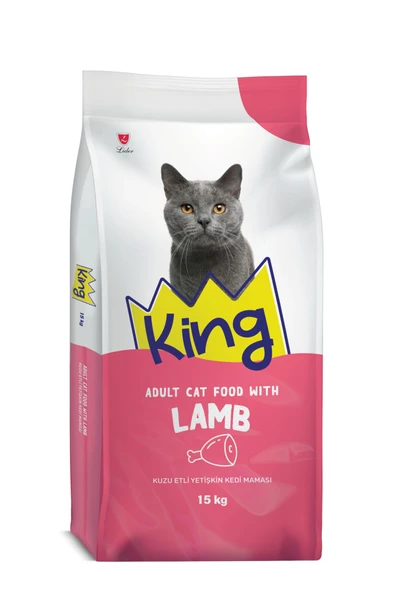 King Kuzu Etli Yetişkin Kedi Maması 15kg ürün görseli 1