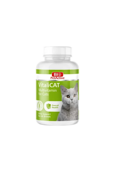 BİO ACTİVE Bio Pet Active Vitalicat Multivitamin Yavru Yetişkin Kedi Vitamini 150 Tableti 75GR  14/11/2025 ürün görseli 1