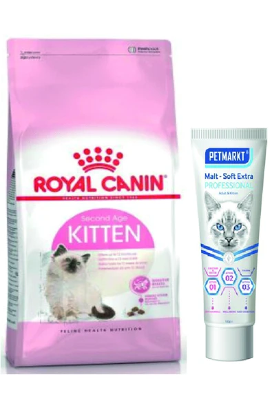 Royal Canin Kitten Yavru Kedi Maması 2 Kg Ve Hediye Petmarkt Kitten Yavru Malt ürün görseli 1