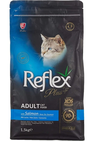 Reflex Plus Yetişkin Kediler Için Somonlu Kedi Maması 1,5 Kg ürün görseli 1