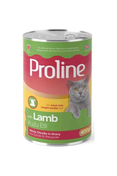 Proline Kuzulu Gravy Yetişkin Kedi Konserve Maması 400 gr x 12 adet ürün görseli 1
