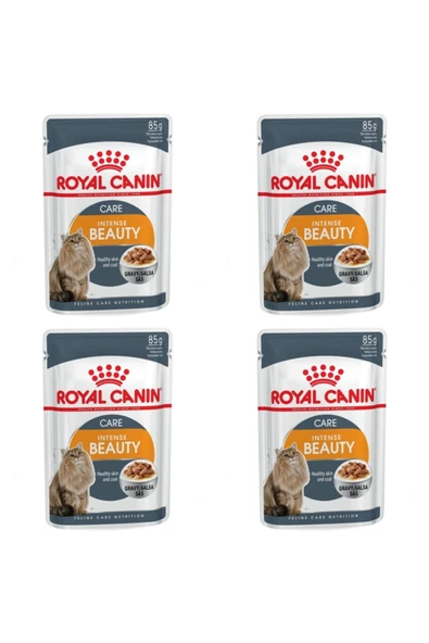 Royal Canin Jelly Intense Beauty Kedi Maması 85 Gr 4 Lü ürün görseli 1