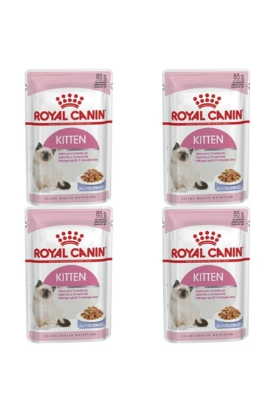 Royal Canin Jelly Kitten Instinctive Yaş Yavru Kedi Maması 85 Gr 4 Lü ürün görseli 1