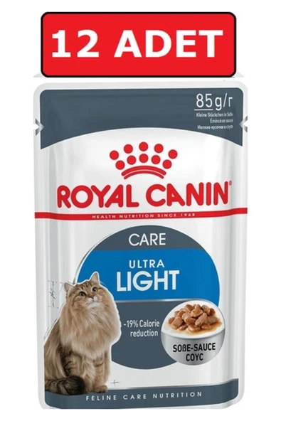 Royal Canin Light Weight Care Gravy Adult 85 gr x 12 Adet Yaş Kedi Maması Pounç ürün görseli 1