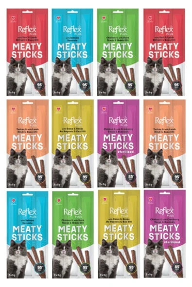 Reflex Sticks Kedi Kedi Ödülü Karma 12 Paket ürün görseli 1