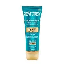 Restorex Keratin & Argan Anında Onarıcı Saç Bakım Kremi 250 ml ürün görseli 1