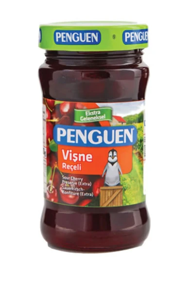 Penguen Vişne Reçeli Ekstra Geleneksel 380 gr ürün görseli 1