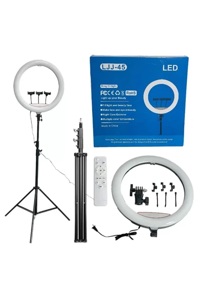 Profesyonel 18" Ring Light Soft Işık Çantalı Youtuber Makyaj Çekimleri ürün görseli 1