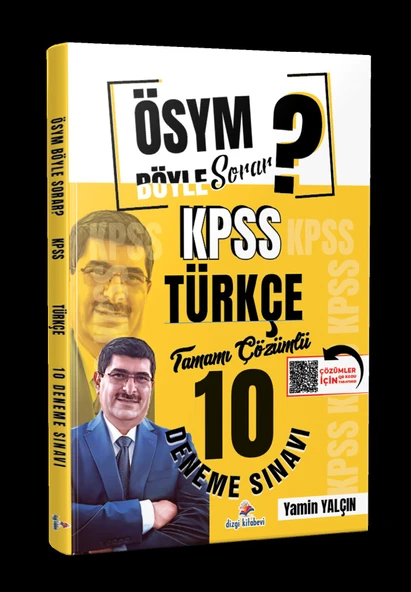 ÖSYM Böyle Sorar 2026 KPSS Türkçe Tamamı PDF Çözümlü 10 Deneme Sınavı  Dizgi Kitap ürün görseli 1