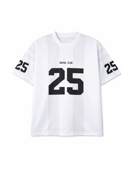 Boxy Fit Social Club Oversize Tişört ürün görseli 1