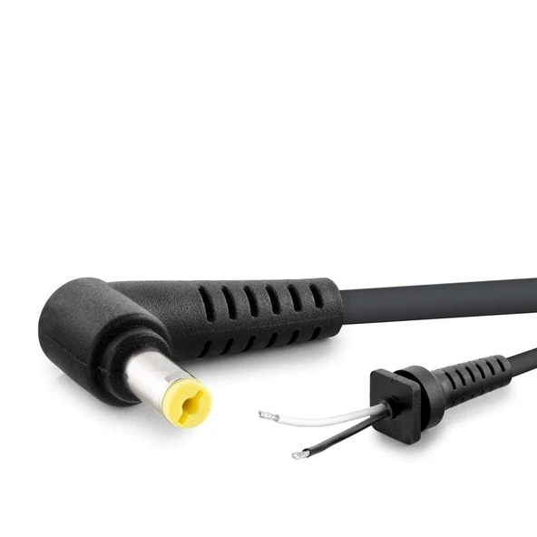 Notebook Adaptör Kablosu 5.5*1.7 L Tip Acer 120W-150W 1.2M Siyah HDX5561 ürün görseli 1
