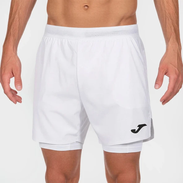Joma Smaash Erkek Taytlı Şort Beyaz 104441.200 ürün görseli 1