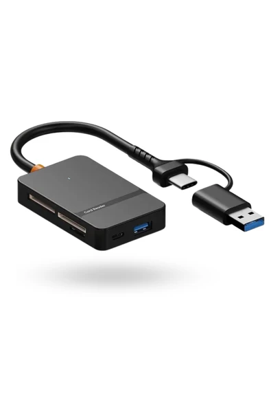 Büro Ev Ofis Cihazları için UsbC-8HUB 5GBPS Card Reader ürün görseli 1