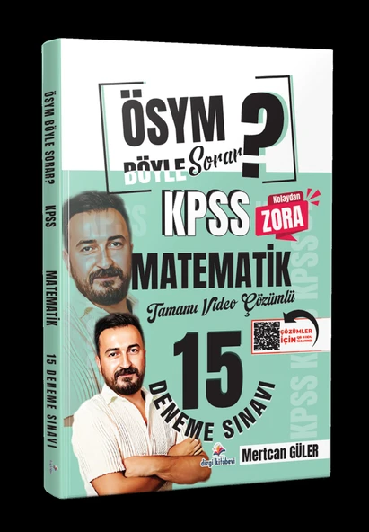 ÖSYM Böyle Sorar 2026 KPSS Matematik Tamamı Video Çözümlü 15 Deneme Sınavı Dizgi Kitap ürün görseli 1