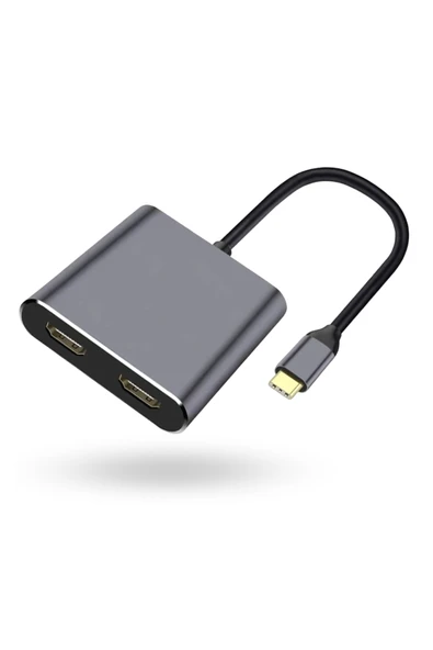 Büro Ev Ofis Cihazları için UsbC-4HUB Çift Hdmı Çevirici ürün görseli 1
