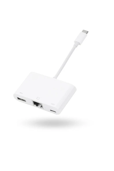 Büro Ev Ofis Cihazları için UsbC Ethernet Camera Adaptör ürün görseli 1