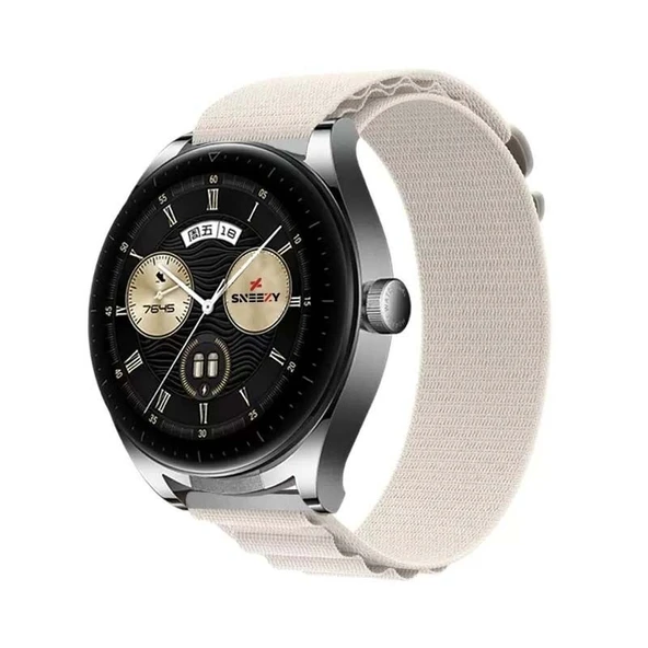 Huawei Watch GT Runner-Sport 46mm- GT2 E 22mm Uyumlu Frost Alpine Loop Kordon  Starlight ürün görseli 1