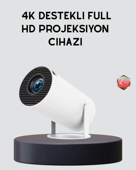Ev Sineması Projeksiyon Cihazı – 160 ANSI Lümen, 4K Uyumlu ve Kablosuz Görüntü Aktarımı ürün görseli 1