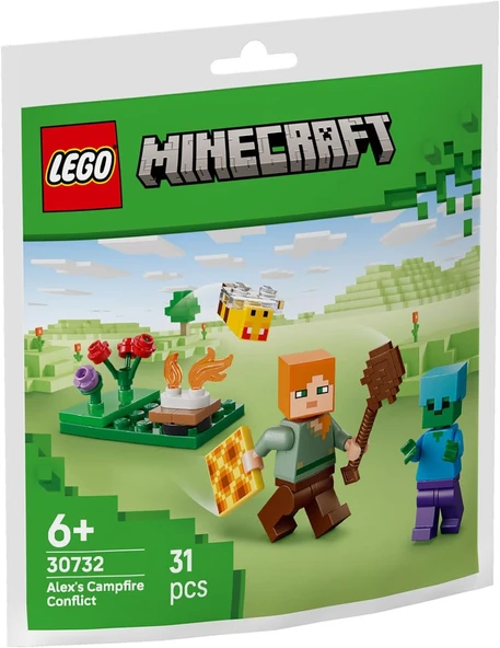 30732 Lego Minecraft® Alex'In Kamp Ateşi Çatışması ürün görseli 1