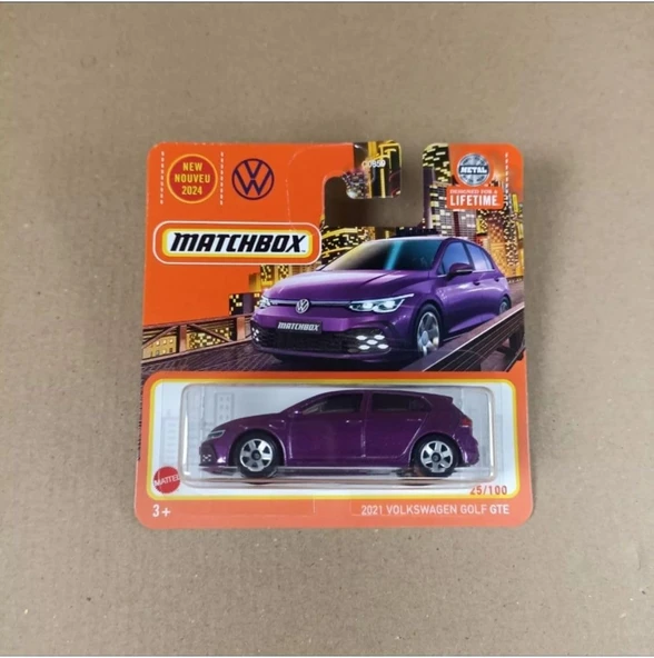 Hot Wheels Matchbox 2021 1/64 Volkswagen Golf Gte Mor Oyuncak Araba Koleksiyon Modeli, Oyuncak Araba ürün görseli 1