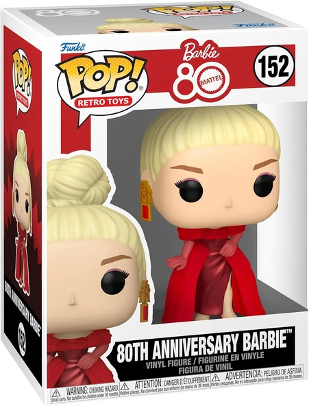 Funko Funko Pop Retro Toys : 80Th Anniversary Barbie, Oyuncak Figür ürün görseli 1