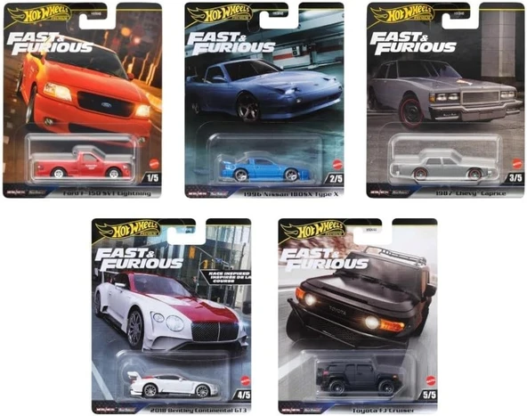 Hot Wheels Premium Arabalar Hnw46-979H Fast & Furious ürün görseli 1