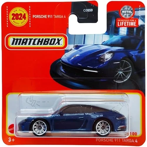 Matchbox Porsche 911 Targa 4 - Dark Blue - Short Card (1/64) ürün görseli 1