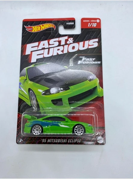 Hot Wheels 95 Mitsubishi Eclipse Fast And Furious, Oyuncak Araba ürün görseli 1