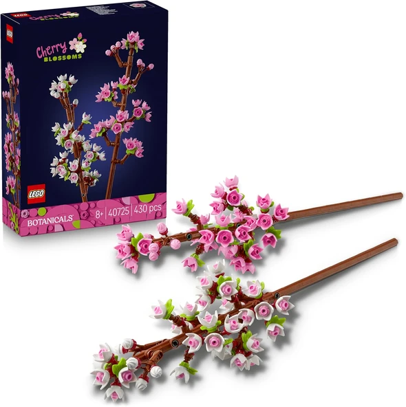 Lego Botanicals Kiraz Çiçekleri 40725 – 8 Yaş Ve Üzeri Çocuklar Için Doğum Günü Hediyesi Fikri, Past ürün görseli 1