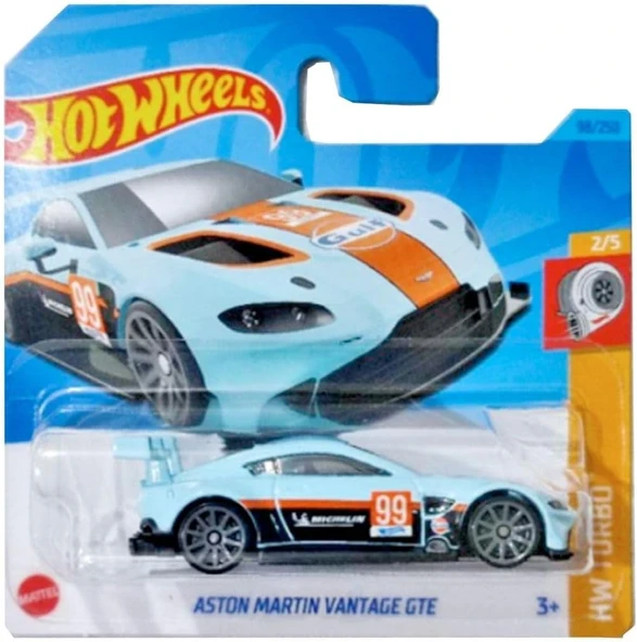 Hot Wheels Aston Martin Vantage Gte - Gulf Version - 2023 21A - Hw Turbo 98/250, Oyuncak Araba ürün görseli 1