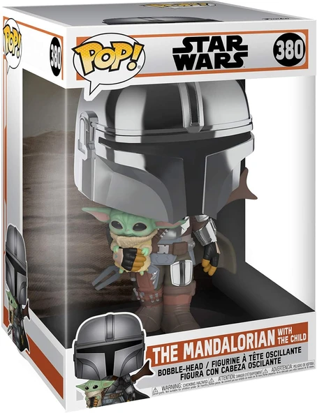 Funko Pop Figür Starwars:Mandalorian-10"Mandolarian With Chrome ürün görseli 1