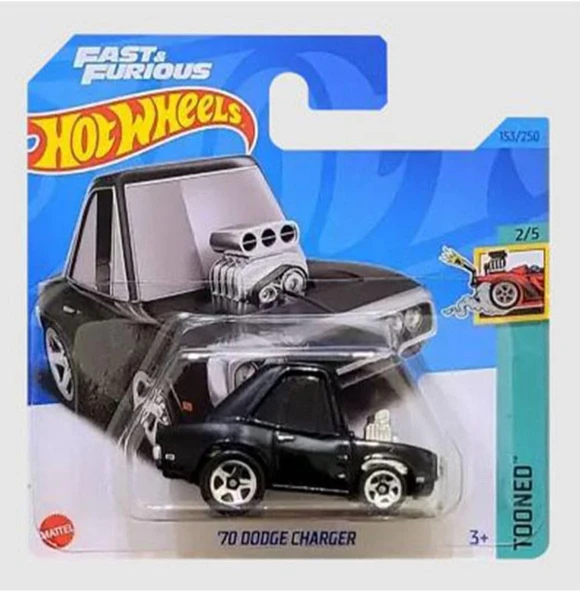 Hot Wheels Fast & Furious '70 Dodge Charger Tooned (1/64), Oyuncak Araba ürün görseli 1